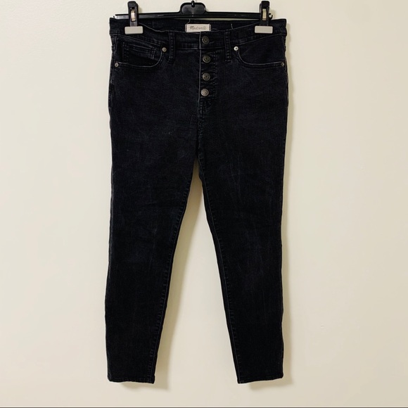 Madewell Denim - Madewell 9" High-Rise Skinny Black Jeans Size 30